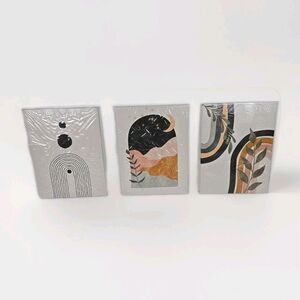 Minimalist Wall Art Framed Canvas Prints Set Of 3 Boho Decor 16”x12”